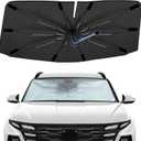 Windshield Sun Shade Umbrella for Hyundai Tucson 2010-2025, Foldable Car Sunshade for Front Window, Highly Reflective Auto Sun Shield Visor for UV Protection, Keep Car Cool Accessories