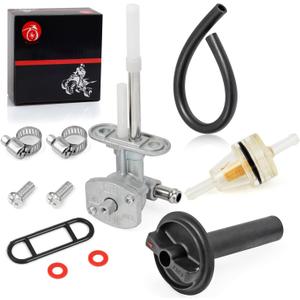 5KM-24500-10-00 1NS-F4524-00-00 Fuel Valve Petcock & Lever For YAMAHA ATV Grizzly 350 660 YFM350 YFM660 2002-2014 Bruin 350 2004-2006