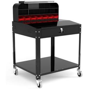 FSE 373-DTWS002 Shop Desk with Pigeonhole Bin Unit : Office Products