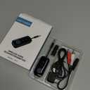 Premium Pro Bluetooth 5.4 Transmitter Receiver,Airplane Audio Adapter,Wireless Transmitter for TV/Travel Flight,Airline,Gym.Compatible with 2 AirPods/Headphones,Bluetooth Receiver for Car/Home Stereo (Black)