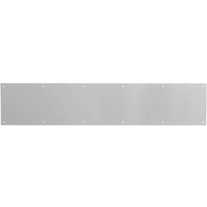Prime-Line MP4837 Door Kickplate, 6 In. x 34 In., Satin Nickel Aluminum (Single Pack)
