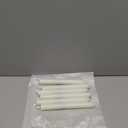 Homemory 6 Pack Flameless Taper Candles, No Remote, Realistic Flickering Battery Operated Candlesticks, White LED Plastic Candle Safe for Weddings, Table Decor, Christmas, and Halloween