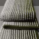 BSICPRO Bathroom Rugs and Mats Sets, 2 Piece Thick Absorbent Chenille Non Slip, Soft Shaggy Floor Mats, Machine Washable (Linden Green, 20" x 47" Plus 16" x 24")