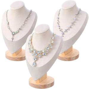 3pcs Necklace Display Stand,Jewelry Bust Display Stands,Jewelry Necklace Display for Vendors,Jewelry Photography Props,Home Trade Organizer(9.64" D x 4.13" W x 6.49" H)