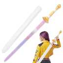 PowerGale 41" Anime Cosplay Sword with Sheath, Non-3D Printed & Back-Carry, Collectible Prop for Costume & Display