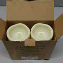 2PACK Outdoor Plastic flameless Candles with Remote Control and Timer, LED Flickering Battery Operated Electric Pillar Candles (D3 xH5.5) for Camping, Weddings, Home Decoration (lvory-warm light-Plastic-2)