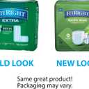 FitRight OptiFit Extra Adult Briefs, Incontinence Diapers with Tabs, Moderate Absorbency, Large, 44 to 56", 80 count