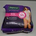 Depend Night Defense Adult Diapers, Incontinence & Postpartum Bladder Leak Underwear for Women, Disposable, Overnight, Medium, Blush, 15 Count, Packaging May Vary