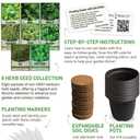 8 Herb Seed Starter Kit Grow a Variety of Fresh Culinary Herbs Non-GMO Heirloom Seeds, Complete Indoor & Outdoor Grow Kit, Perfect for Home Gardens & Cooking