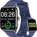 Smart Watch No App/Phone Required,42mm Smartwatch for Women Men,Fitness Tracker Watch with Heart Rate Monitor, Sleep Tracker, Pedometer,Step Counter,IP68 Waterproof, for Android iOS Phones (Blue)