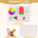 3 x Yungden 3D Printing Drawing Book, Reusable Colorful 40 Patterns 3D Pen Paper Template with a Tranparent Plate, Painting Graffiti Stencil for 3D Pen DIY Creation