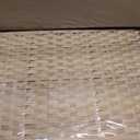 Cat Litter Box Enclosure with Litter Trapping Mat; Handwoven Plastic Rattan Cat House; No Installation Hidden Cat Washroom; Pet Crate for Balcony,Bedroom,Living Room