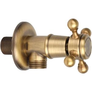 Water Control Valve Brass Angle Stop Valve Wall Mount Hardware Sink Angle Valve for Bathroom