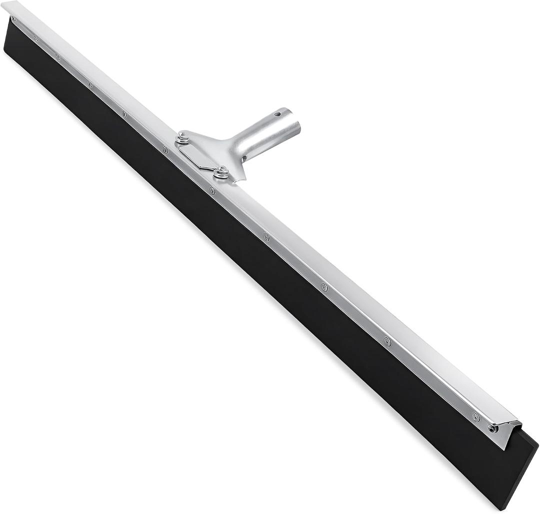 DSV Standard Garage Floor Squeegee 36, Neoprene Blade Asphalt Squeegee, Taper Pole Connection - Handle Sold Separately for Tiles, Concrete and Asphalt