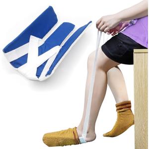 Sock Aid, Sock Helpers to Put on Your Socks for Seniors, Disabled, Pregnancy, Assist Device for Elderly, Tool Aide Puller Easy on and Off with No Bending(Dark Blue)