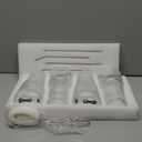 Amyoole 20 oz Tumblers with Lids and Straws, Ribbed Glass Set of 4-Clear Ice Coffee Cups Ideal for Smoothies, Juice, Boba & Cold Beverages, Durable reusable Glassware，Drinking Glasses with 1 Brush