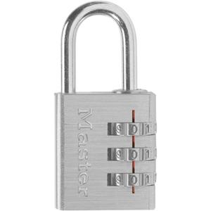 Master Lock Set Your Own Combination Aluminum Lock, Small Lock for Backpacks, Cabinets, or Zippers with 3-Digit Code, 1-3/ 16 Inches Wide, 630D