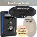 Slim Wallet AirTag Holder Minimalist Front Pocket RFID Blocking Men and Women Leather Wallets