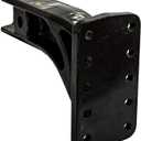 Buyers Products PM3109 4 Position Pintle Hook Mount, 3" Inch Receiver, 10" Shank, MVL 6000lbs, MGTW 30000lbs, Towing Accessories for Truck
