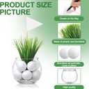LemonRoad 12 Set Golf Party Centerpieces Table Decorations with Hollow Plastic Ball Artificial Grass Flag Flower Mud Sport Centerpiece Table Toppers for Golf Birthday Party Baby Shower Supplies