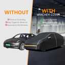 Car Cover Waterproof All Weather,6 Layers Car Covers for Automobiles, Full Exterior Cover with Zipper, Outdoor SUV Car Cover Sun UV Rain Snow Wind Protection, Fit for 185"(185*75*68 inch)SUV
