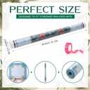 Thenshop 36" Mahjong Storage Tubes with Lids for Mats, White, 5 Pack