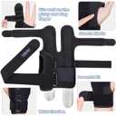 Finger Splint Brace,Supports Middle,Pinky,Ring,Metacarpals & Knuckles, Left Right Adjustable Hand Braces,Straightener for Trigger Fingers Splints,Broken,Arthritis,Fracture,Sprain,Injury,Tendonitis, Small/Medium