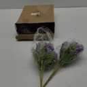 Lyrow 8 Pcs Peony Artificial Flowers Fake Silk Hydrangea Bouquet Elegant Peony Flowers for Wedding Decoration Faux Realistic Floral for Home Party Table Centerpieces Arrangement (Purple)