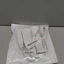 1FT Short Flat Plug Extension Cord - HICITY 3 Outlet Heavy Duty Extension Cord, SJT 16AWG 13A/125V/1625W Short Flexible Splitter (2-Pack, White)