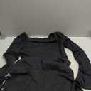 Women's Sexy Square Neck Bodice Dresses Long Sleeve Side Slit A-Line Mini Dress Cocktail Party Club Dress