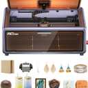 Creality Falcon A1 10W Laser Engraver, 80W Powerful Output, Fully Enclosed, 600mm/s Speed, HD Camera Auto Positioning, Pre-Assembled&Smart Material Recognition, Ideal for Wood & Metal, Class 1 Safety