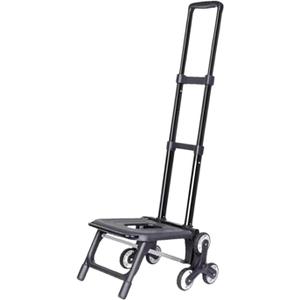 Generic Wagon Cart with Wheels High Capacity Shopping Cart Foldable Shopping Trolley with Adjustable Handle Stair Climber Trolley (6 Solid Wheels)