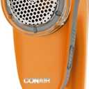 Conair Fabric Shaver and Lint Remover, Battery Operated Portable Fabric Shaver, Orange