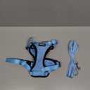 rabbitgoo Cat Harness and Leash for Walking, Escape Proof Soft Adjustable Vest Harnesses for Cats, Easy Control Breathable Reflective Strips Jacket, Light Blue, M