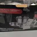 Meythway Stainless Steel Pots and Pans Set Non Toxic, 6PCs Kitchen Cookware Sets with Stay-Cool Handles, Dishwasher Safe&Compatible with All Stovetops(Gas,Electric&Induction)