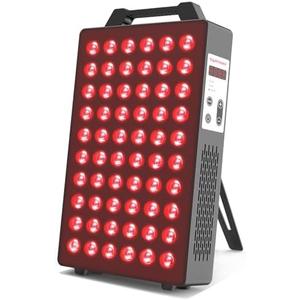 BONTANNY Red Light Therapy, 660nm 850nm 2-Wavelength Red Near Infrared Light Device with 60 Dual Chip Clinical Grade LEDs, Remote Control, Timer for Face, Body, Skin, Pain Relief, BO-300 (Black)