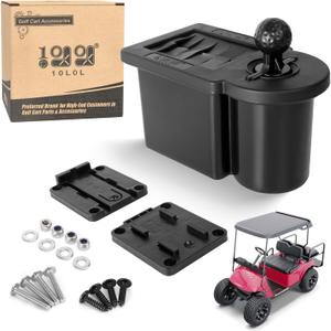 10L0L Golf Ball Washer, Golf Club and Ball Cleaner for EZGO Yamaha Club Car  (Black)