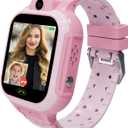 4G Kids Smart Watch GPS Tracker - Smartwatch with Two Way Call Video Calling Voice Chat SOS Class Mode Stopwatch Pedometer Games Wi-Fi Touch Screen Alarm Clock Smartwatches for Boys Girl (Pink)