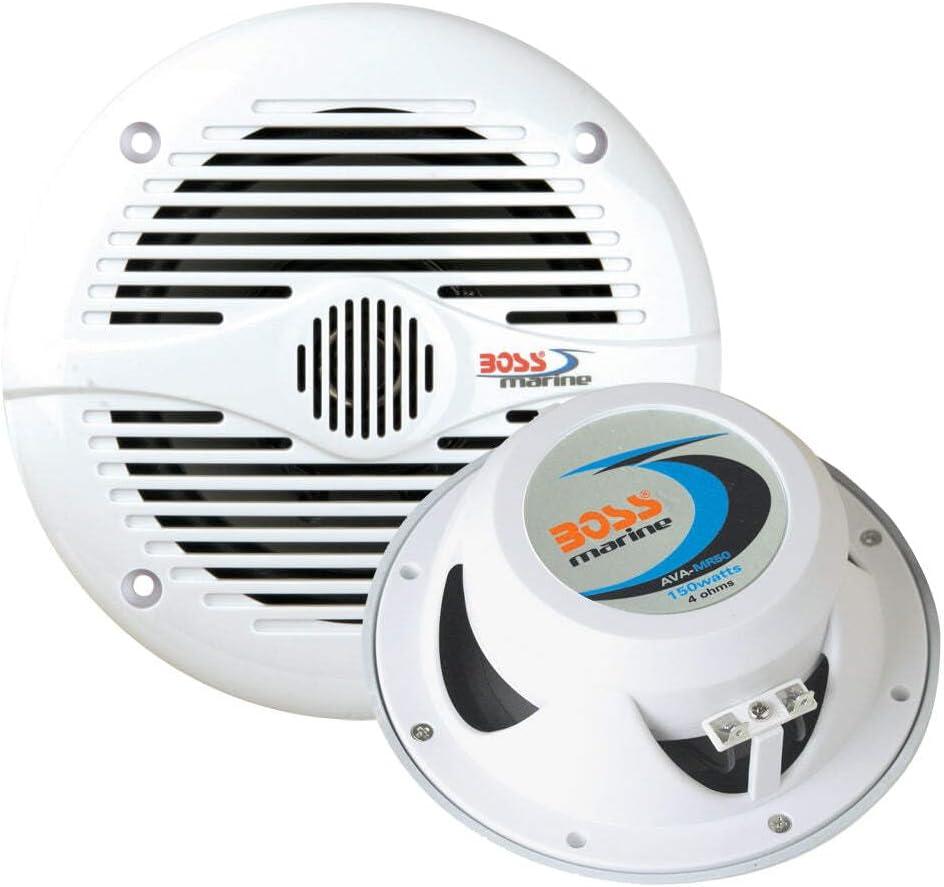 BOSS Audio Mr60W Car Speaker Marine White 200Watts 6 1 2 Inch 2 Way