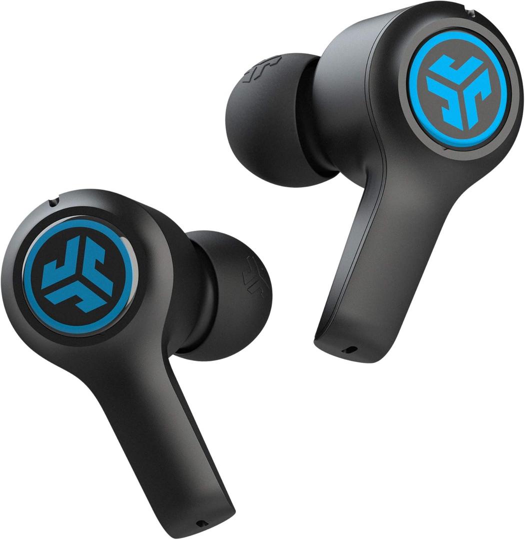 JLab JBuds Air Play Gaming True Wireless Earbuds, 30+ Total Hours of Bluetooth 5 Playtime, Super-Low Latency for Mobile Gameplay, Built-in Microphone, Dual Connect, EQ3 Sound / C3 Chatting