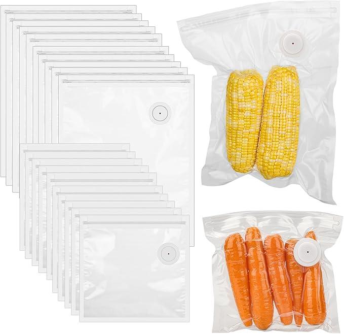 20 Reusable Vacuum Bags for Food Fresh & Storage