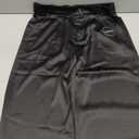 heipeiwa Women's Wide Leg Wedding Party Satin Casual Dress Nightout Pants Long Trouser, Black Size M