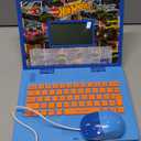 Lexibook Hot Wheels, Educational and Bilingual Laptop in English/Spanish, Toy for Children with 124 Activities to Learn, Play Games and Music, Blue, JC598HWi2