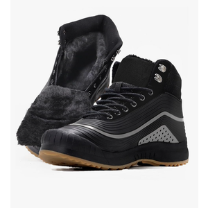 ulogu Snow Boots for Men Women丨Insulated Waterproof Fur Lined Booties丨Non Slip Lightweight Winter Shoes 40