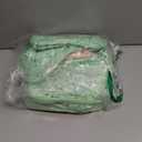 CUBETASTIC Nail Polish Organizer, Cute Nail Tech Organizers And Storage Bag Holds 45 Bottles & UV Nail Lamp, Compact Double-Layer Travel Nail Supplies Case for Nail Kit (Triangle Green, 27 Slots)