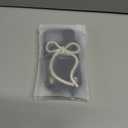 2 x Crossbody Case for iPhone 16 Pro - Black with Stylish Silver Detachable Chain - Big Bow