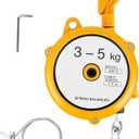 YJINGRUI Retractable Spring Balancer 3~5kg(6.6~11lbs) Hanging Tool Spring Balancer Balancer Retractor 1.5m Wire Rope Hanging Holding Equipment (Yellow)