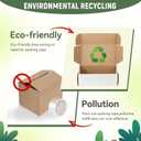 10"x8"x3" Shipping Boxes Set of 5, White Corrugated Cardboard Box Literature Mailer