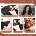 120 Strands Curly Crochet Hair Gogo Curl Pure Protein Fiber Close to Human Hair 14 Inch Pre looped Deep Wave Curly Crochet Hair For Black Women Beach Curl Twist Braiding Hair Extensions (14inch 350#)