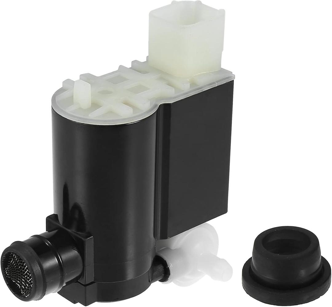 ACROPIX Windshield Washer Motor Pump Fit for Hyundai Tucson Tiburon - Pack of 1 Pcs Black